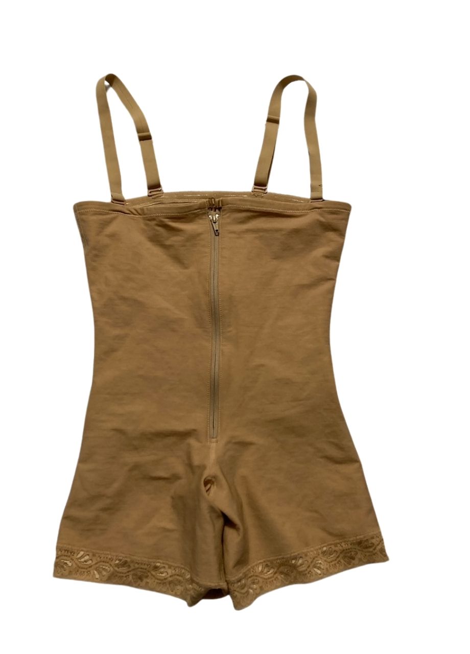 LEONISA Firm Tummy Control Shaper Strapless Shorts BEIGE L