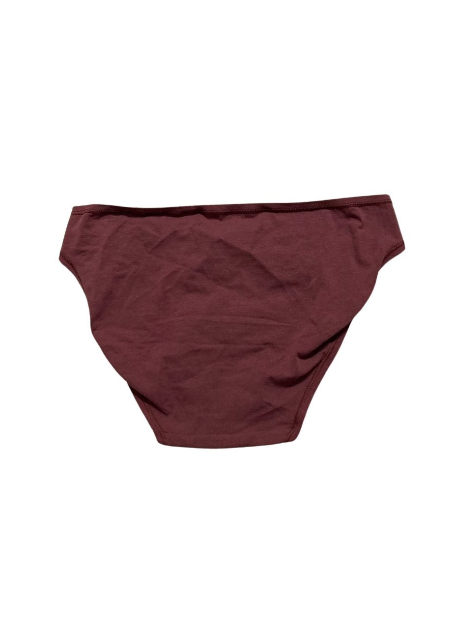 CALVIN KLEIN Flex Mid Rise Thong RED WINE XS