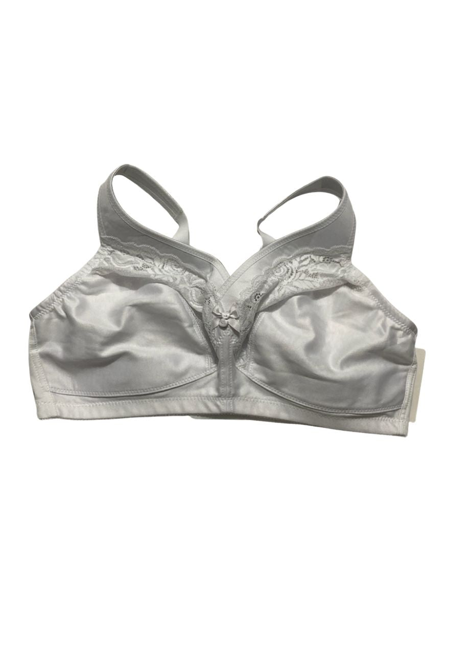 GLAMORISE Full Figure Wirefree Minimizer Support Bra WHITE 38DD