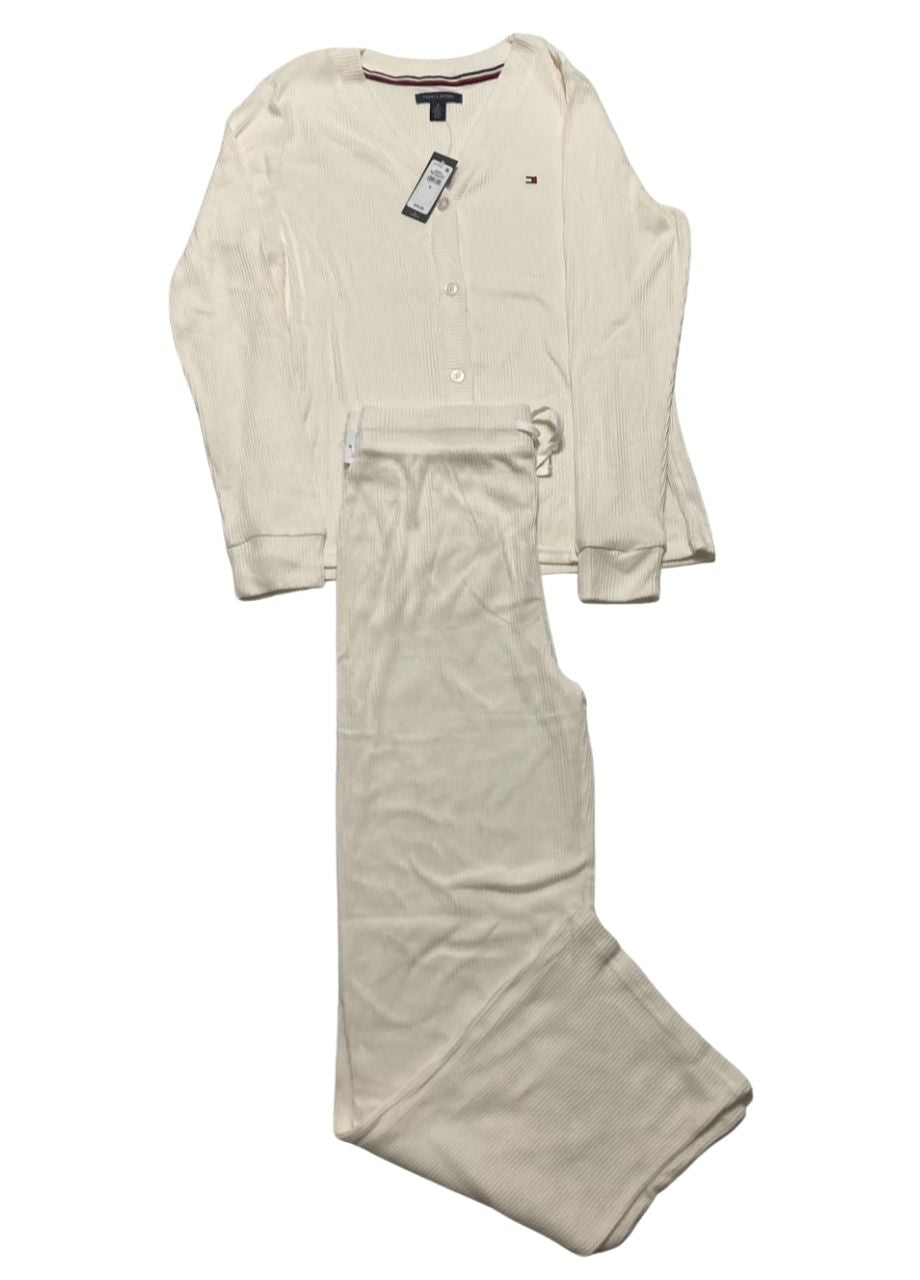 TOMMY HILFIGER 2 pc set top & bottom WHITE M