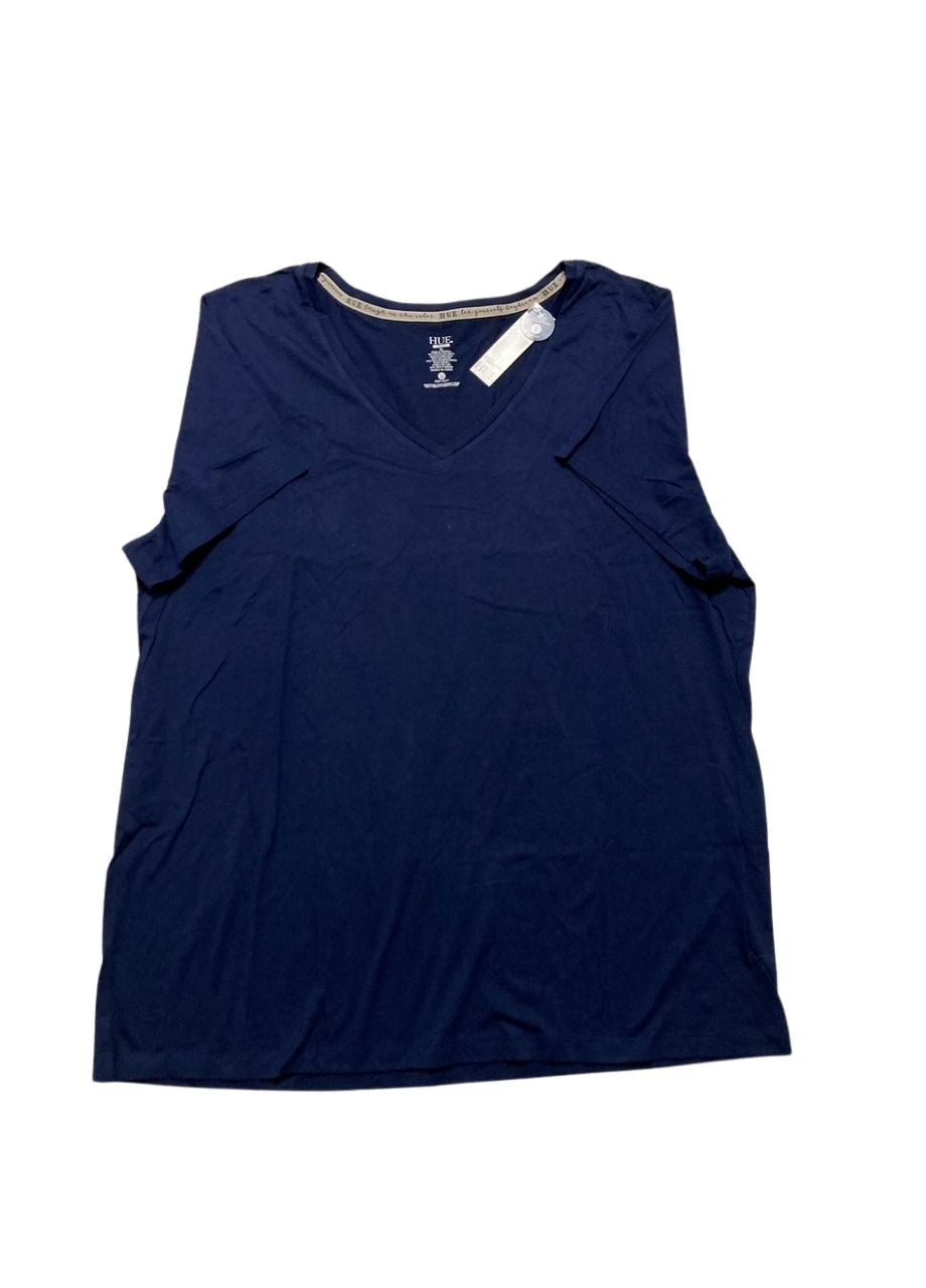 HUE Sleepwell Basic Short Sleeve V-Neck T-Shirt MEDIEVAL XL