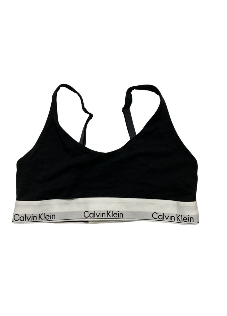 CALVIN KLEIN Modern Cotton Lightly Lined Scoopneck Bralette BLACK M