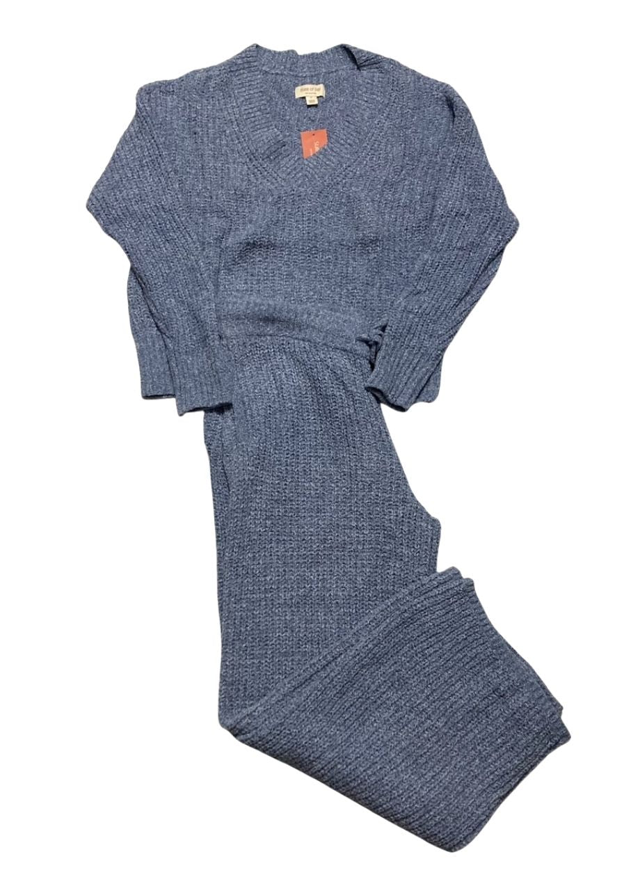 STATE OF DAY Chenille Packaged Loungewear Set NIGHTFALL MARL M