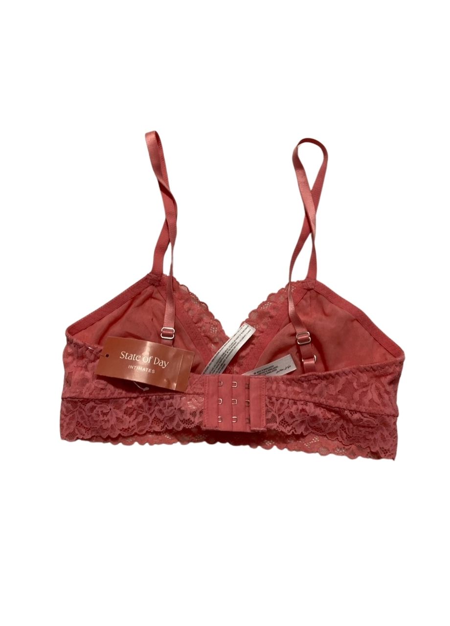 STATE OF DAY Lace Bralette PINK XS
