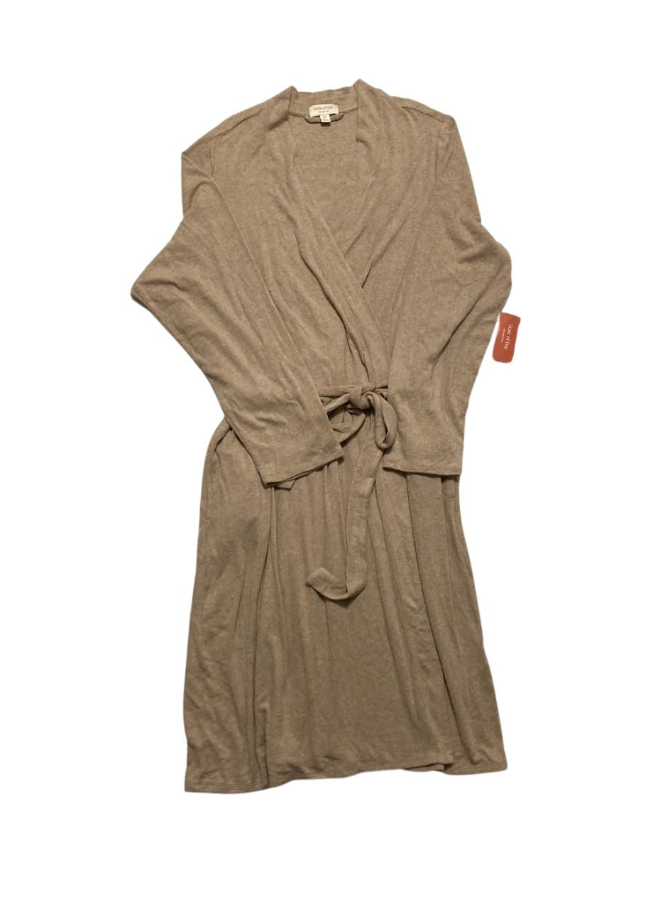 STATE OF DAY Robe Shawl Collar PEANUT HEATHER 2XL