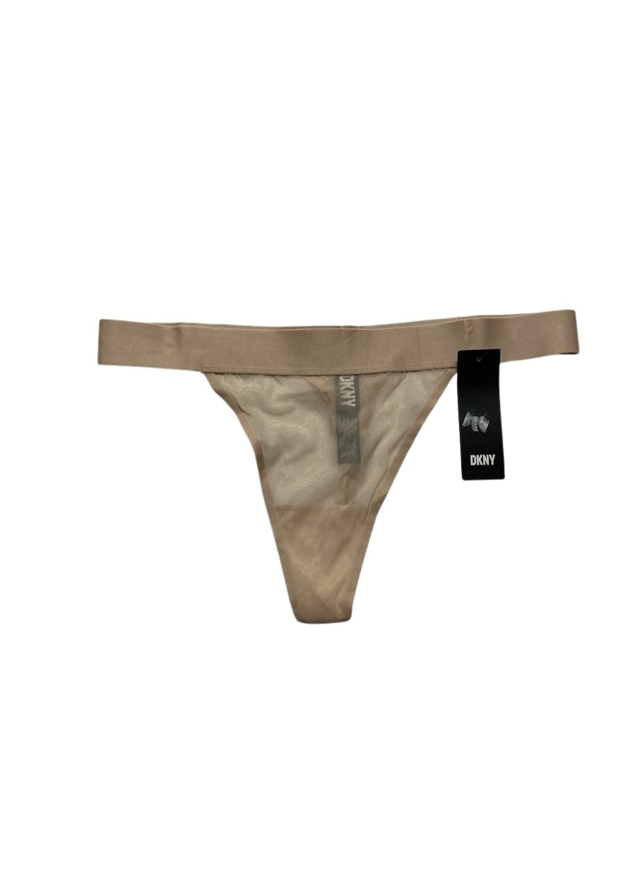 DKNY Low Rise Sheer Thong CASHMERE XL