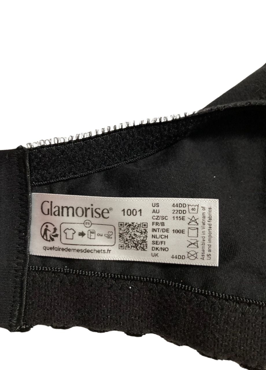 NWD GLAMORISE MagicLift Cotton Support Bra Wirefree BLACK 44DD