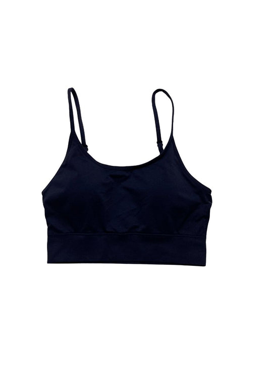 STATE OF DAY Seamless Cable-Knit Bralette NAVY BLUE S