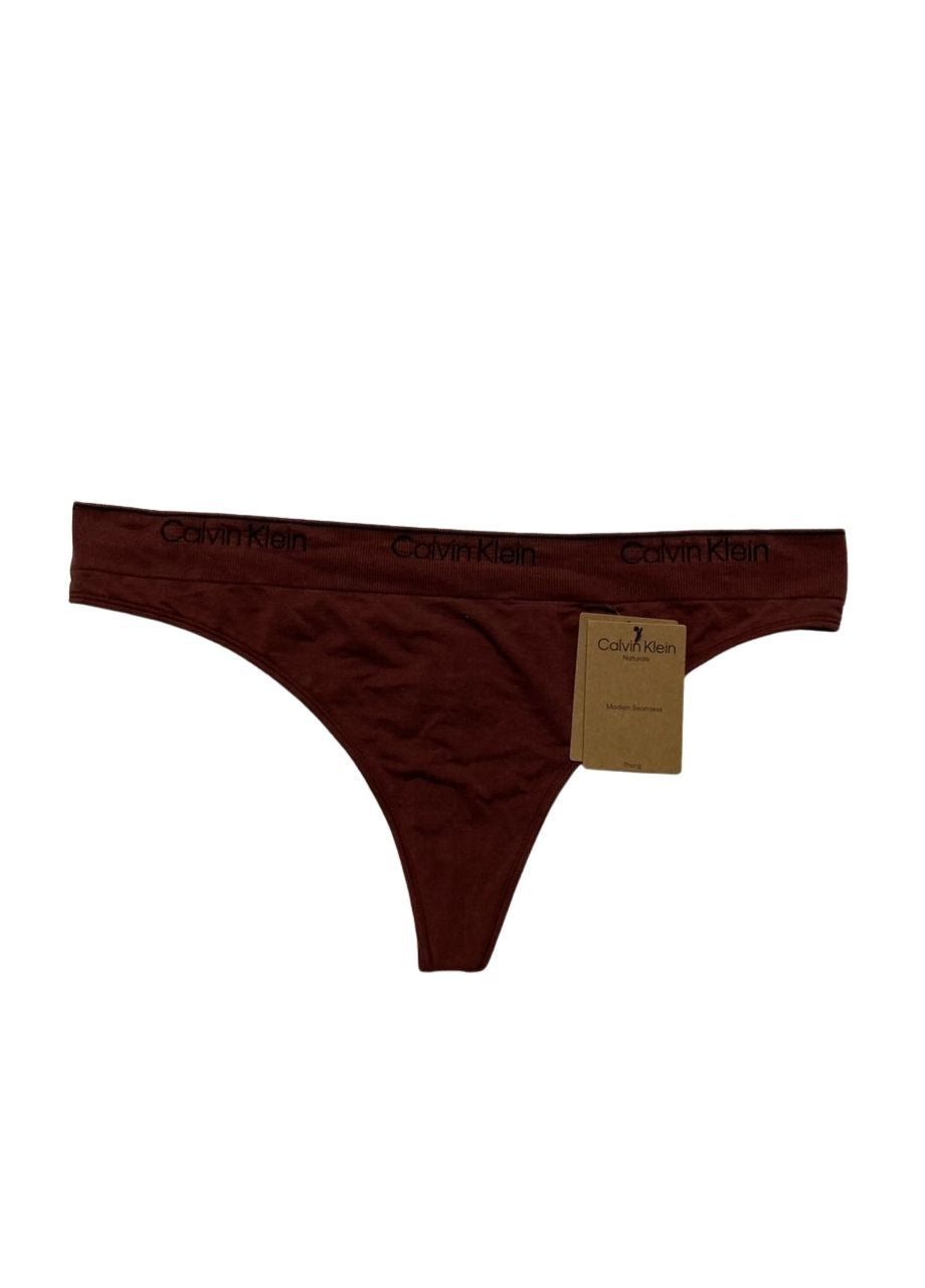 CALVIN KLEIN Modern Cotton Naturals Thong BROWN XL