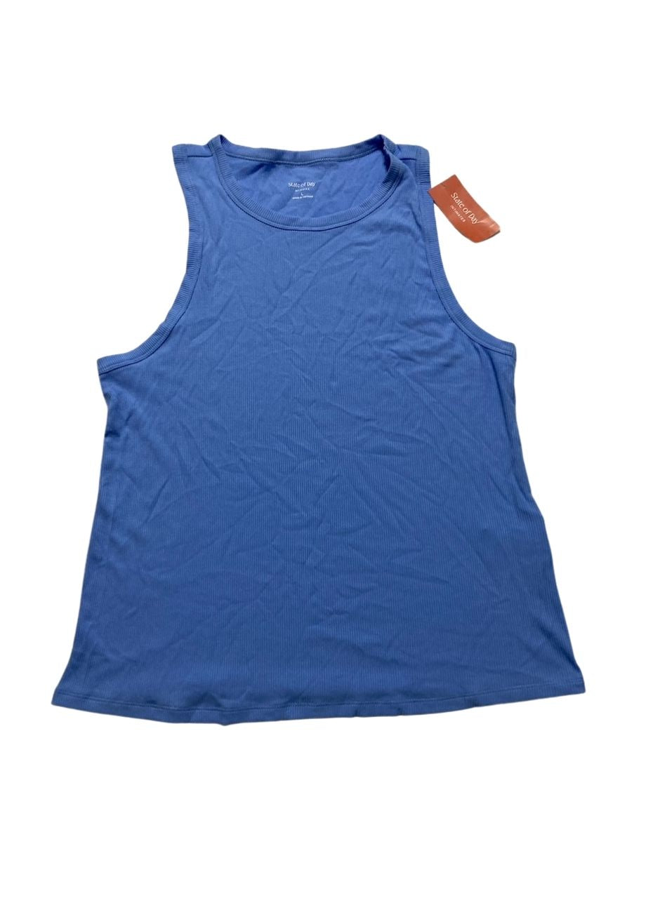 STATE OF DAY Pajama top short sleeve YACHT BLUE L