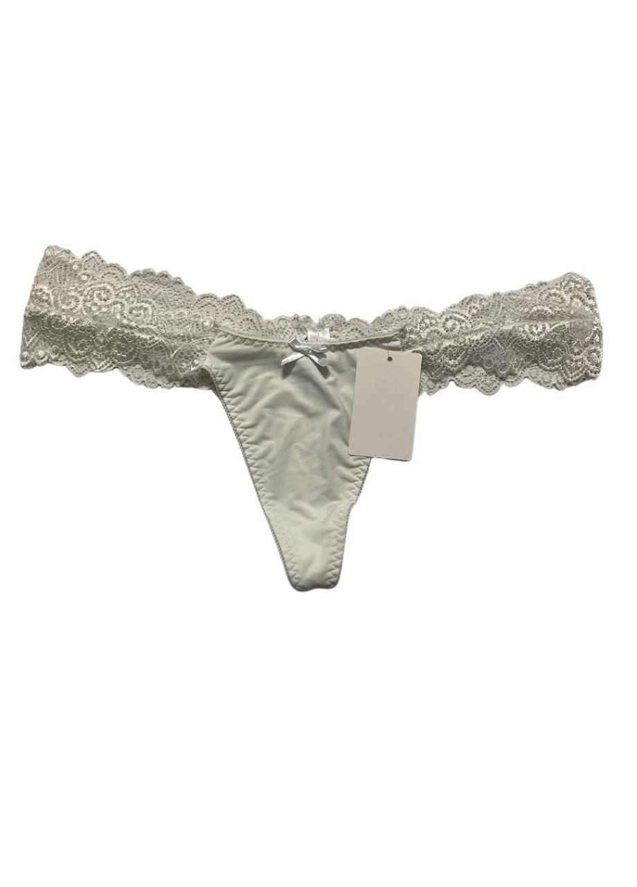 DREAMGIRL Soft Silky Microfiber panties WHITE XL