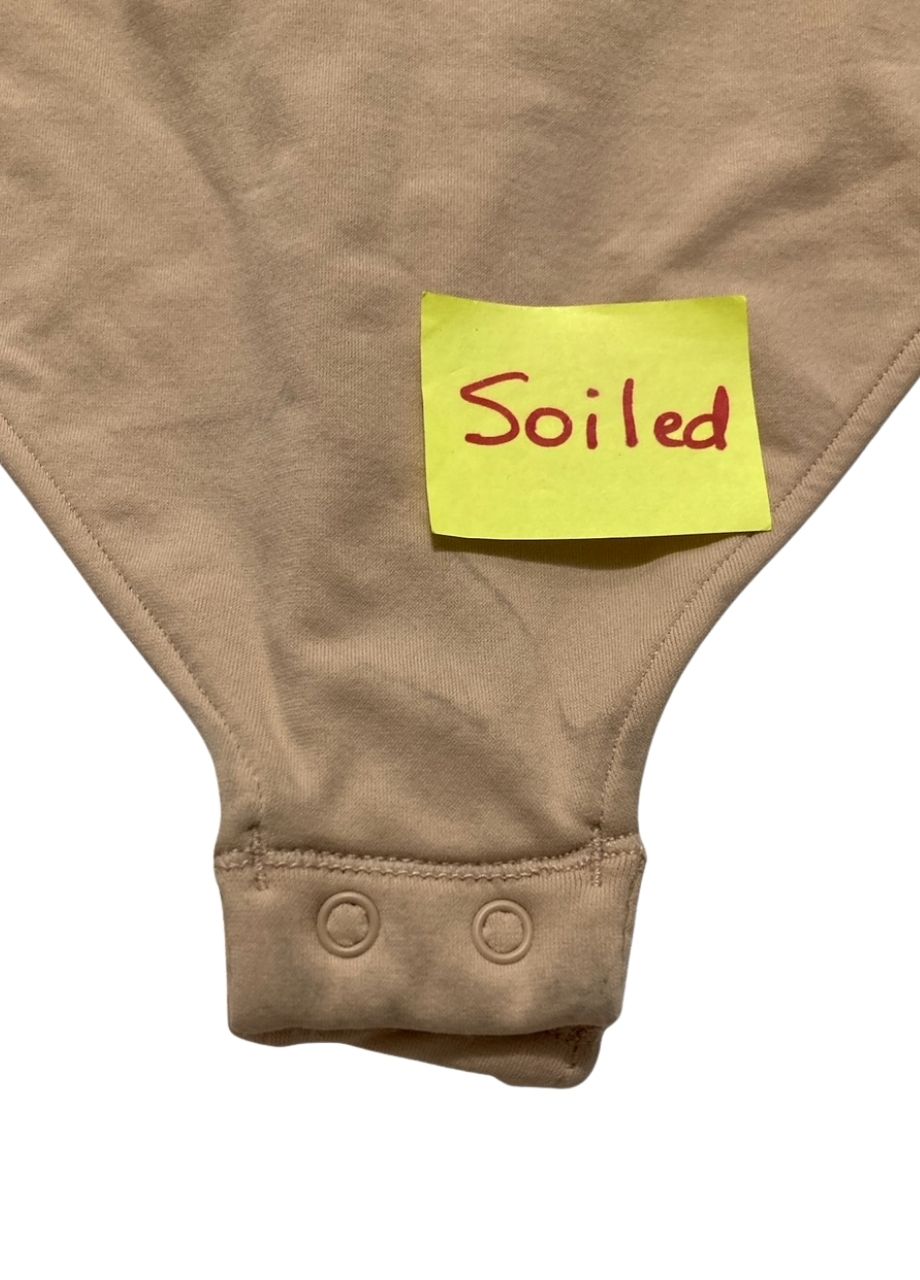 NWD STATE OF DAY Seamless Thong Bodysuit BEIGE XL