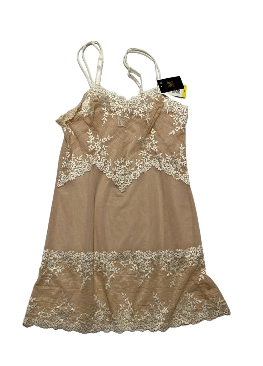 WACOAL Embrace Lace Sheer Mesh Chemise Lingerie IVORY M