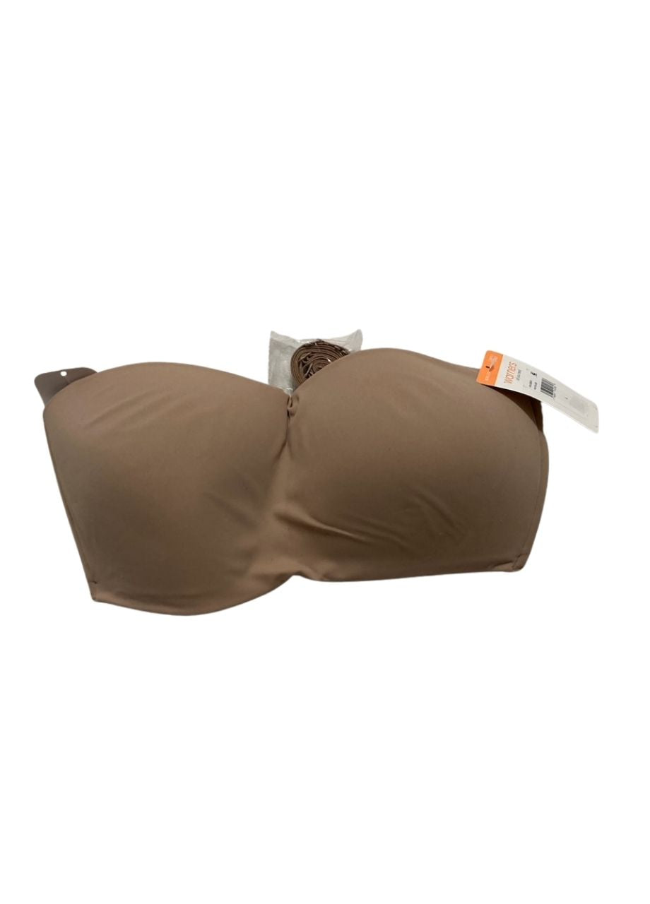 WARNER'S Easy Size Lightly Lined Wireless Strapless Bra TOASTED ALMOND L