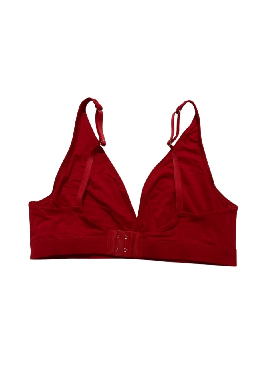 STATE OF DAY Cotton Blend Bralette RED S