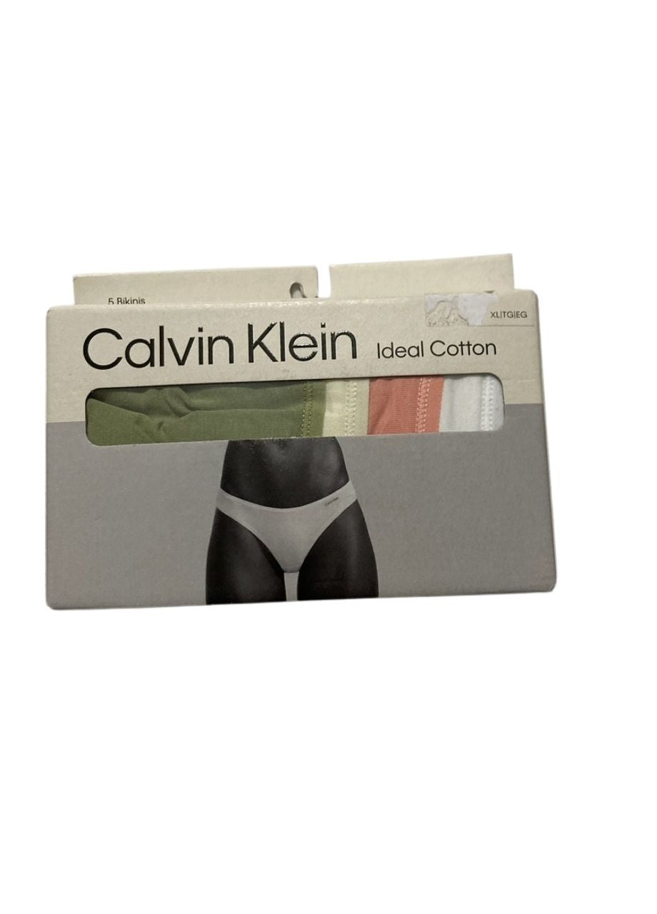 CALVIN KLEIN Bikini, Pack of 5 ASSORTED XL