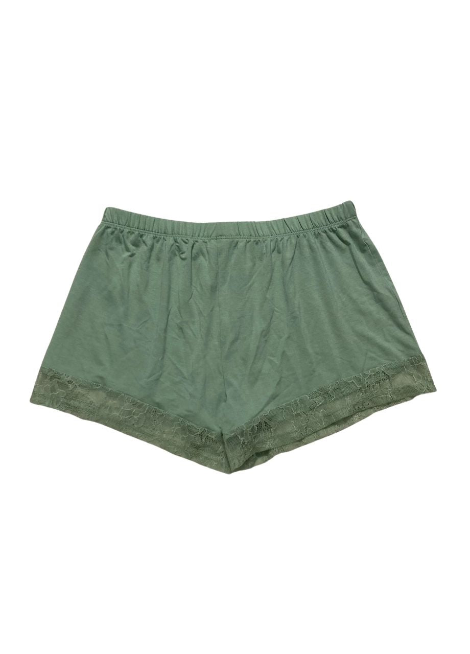 FLORA NIKROOZ Frances Knit Pajama bottom GREEN S