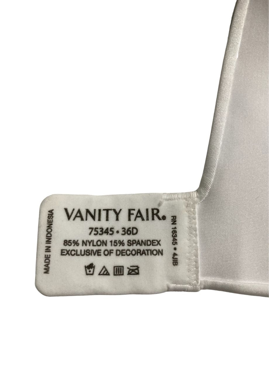 VANITY FAIR Full Coverage Beauty Back Smoothing Bra STAR WHITE 36D