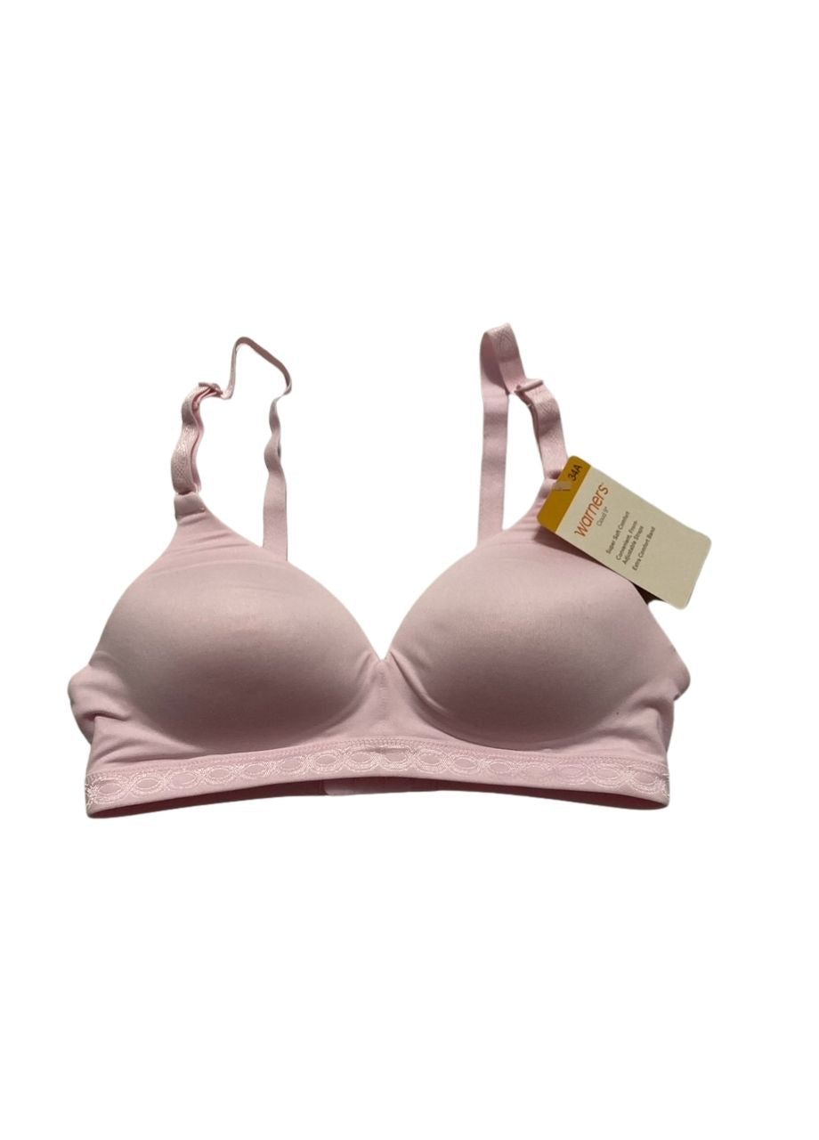 WARNER'S Super Soft Wireless Lightly Lined Comfort Bra PALE PINK