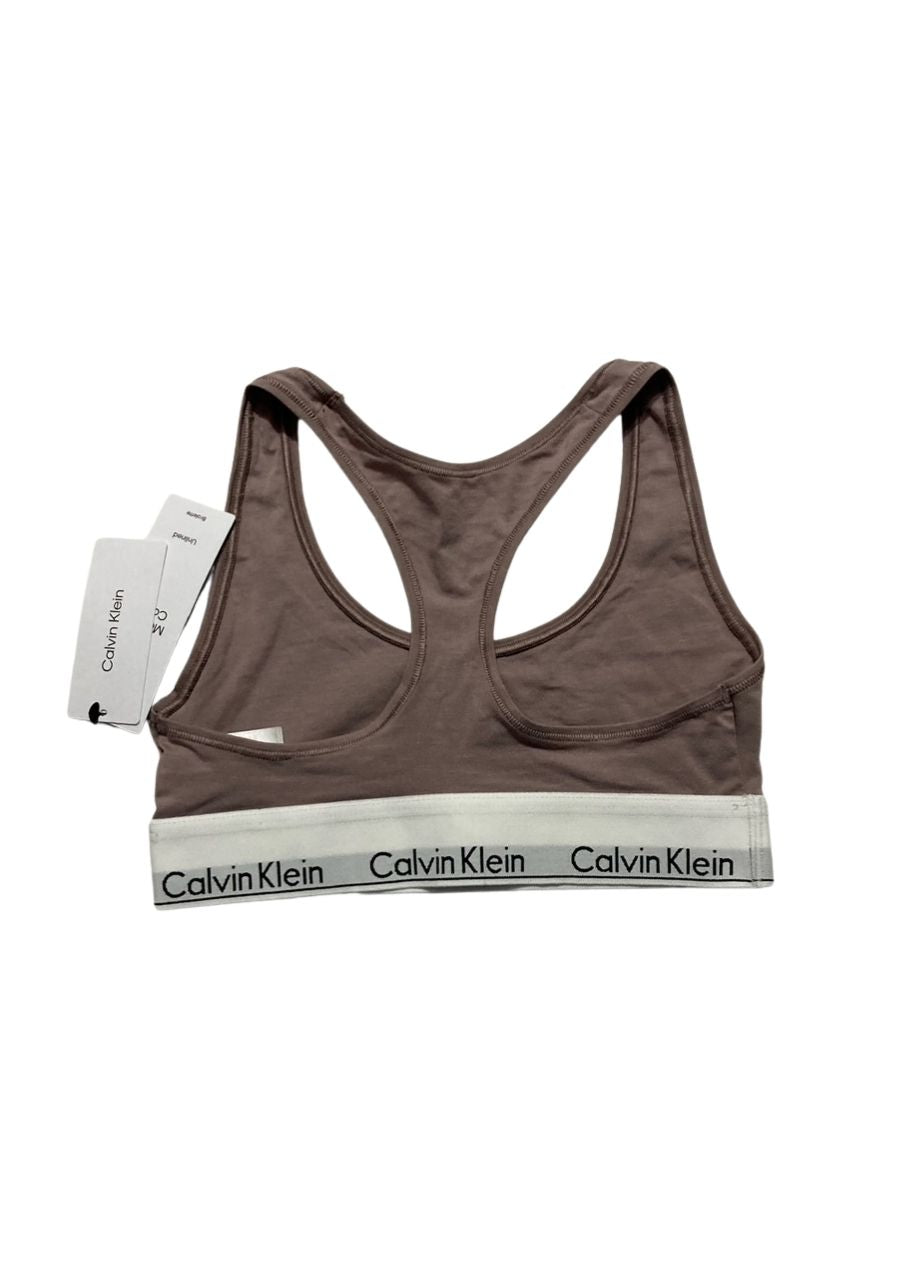 CALVIN KLEIN Modern Cotton Unlined Wireless Bralette SAND TRAP XS