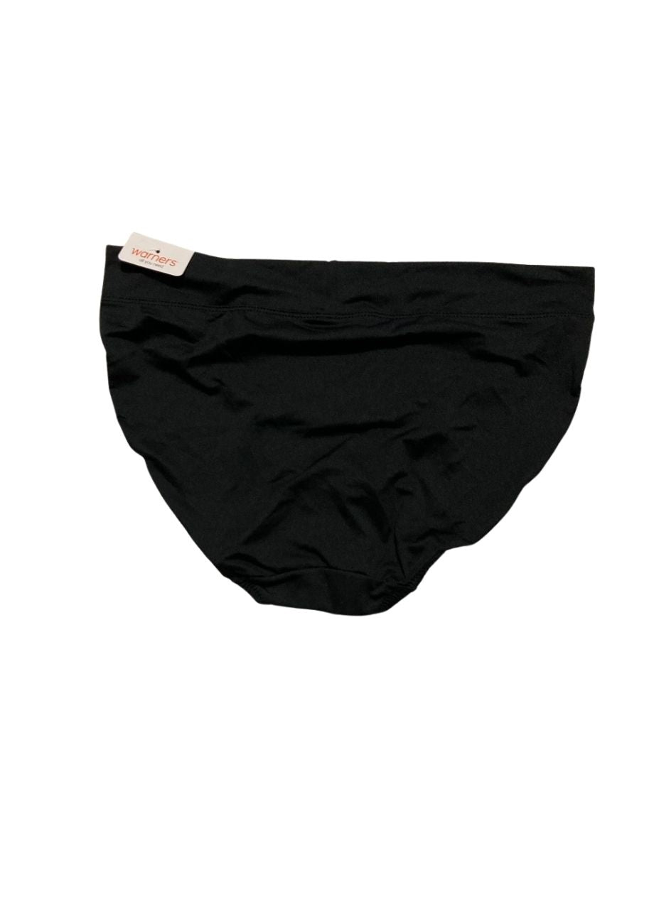 WARNER'S Hi-Cut Brief Panty Underwear BLACK L