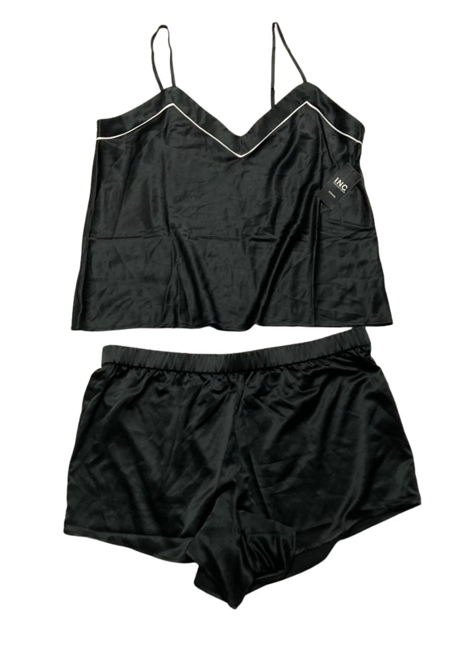 I.N.C Stretch Satin Pajama Set BLACK XL