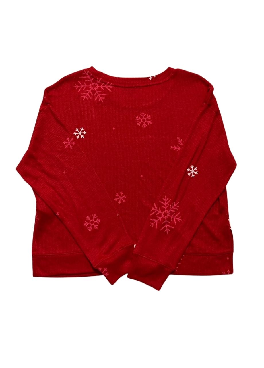 GAPBODY Long-Sleeve Jogger Pajama top RED S