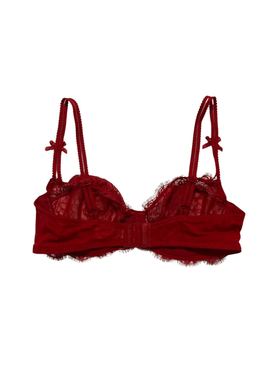 B.TEMPT´D Lace Demi Contour Underwire Bra RED 36C