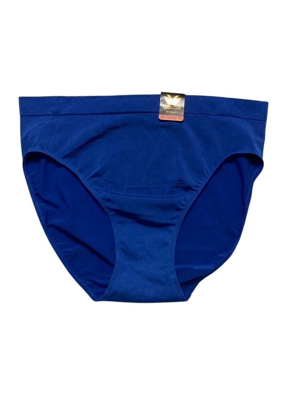 WACOAL B-Smooth Seamless Full Coverage Hi-Cut Brief Panty BEAUCOUP BLUE 3XL