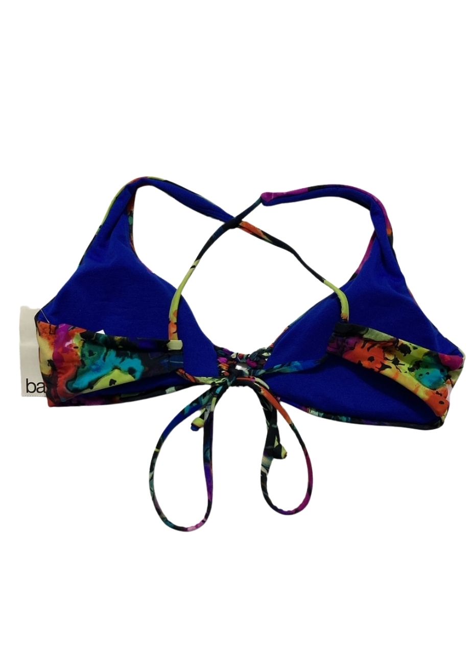 BAR III Painted Posies Floral-Print Bralette Bikini Top FLORAL PRINT XS