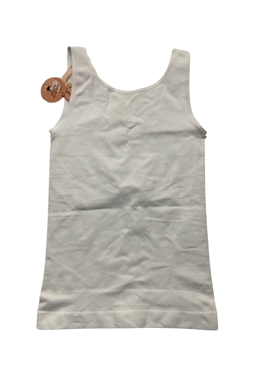 SHAPERMINT Essentials All Day Every Day Shaper Tank WHITE M