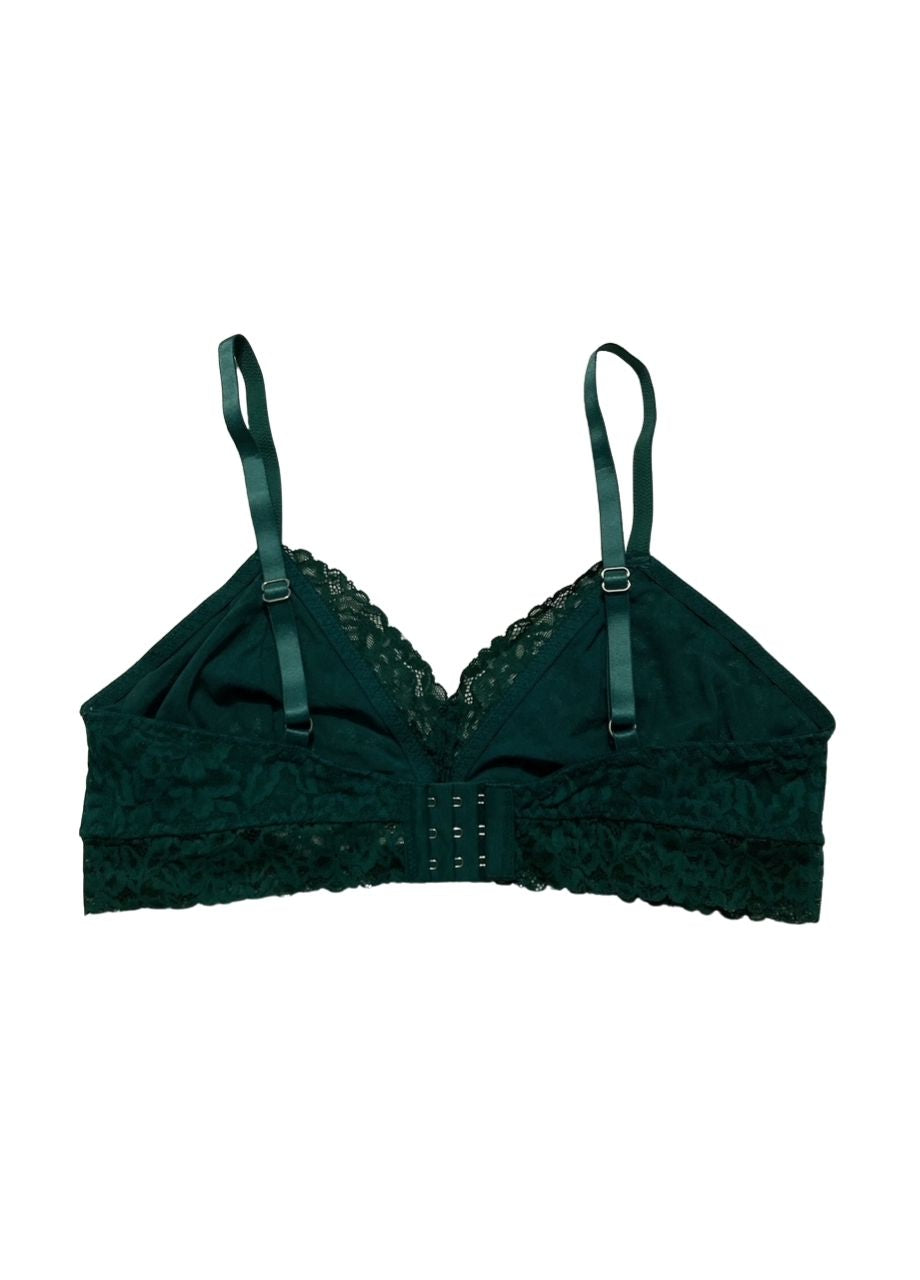 STATE OF DAY Lace Bralette Bundle GREEN XL