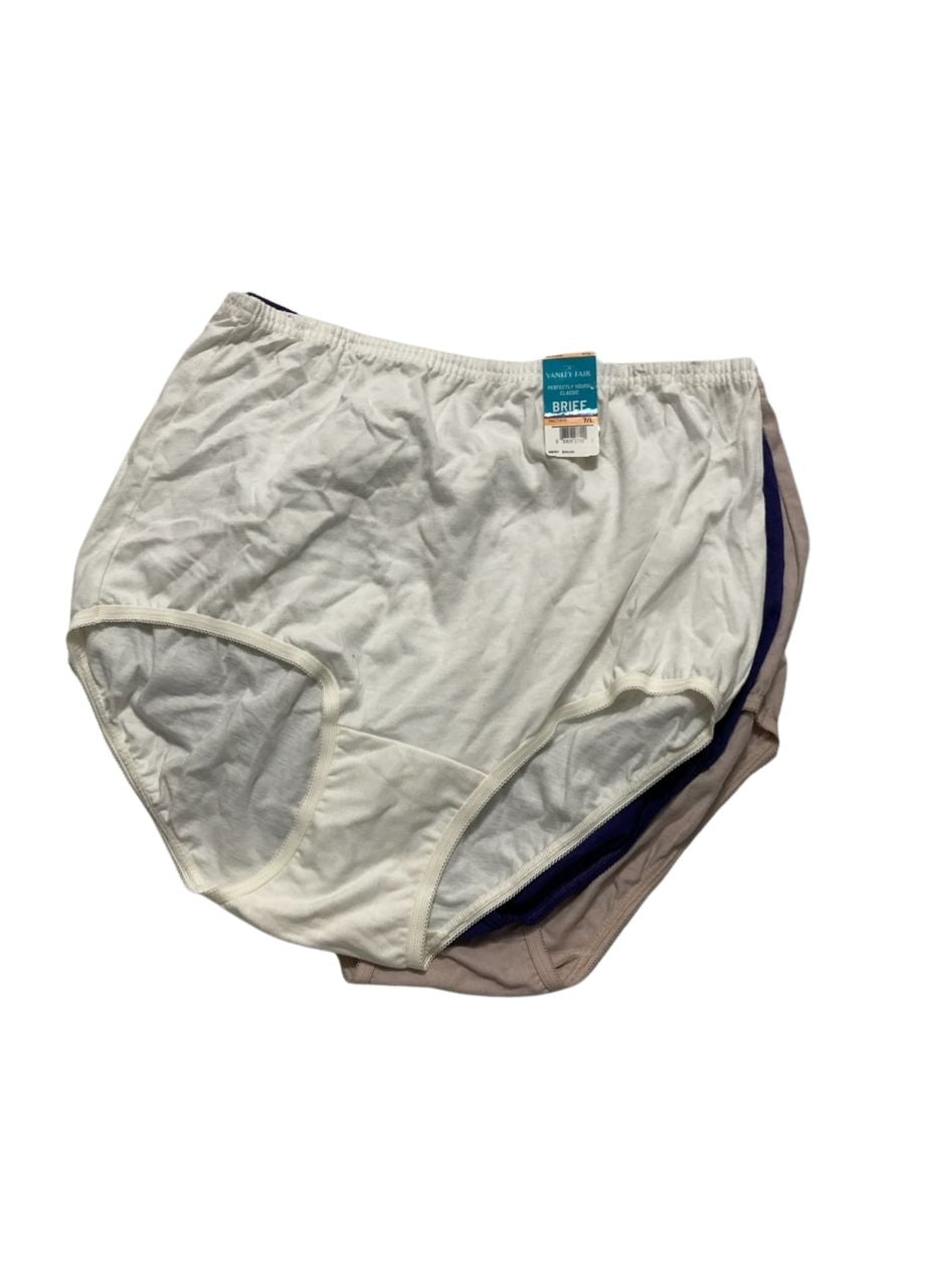 VANITY FAIR Perfectly Yours Traditional Nylon Brief Panties ASSORTED
