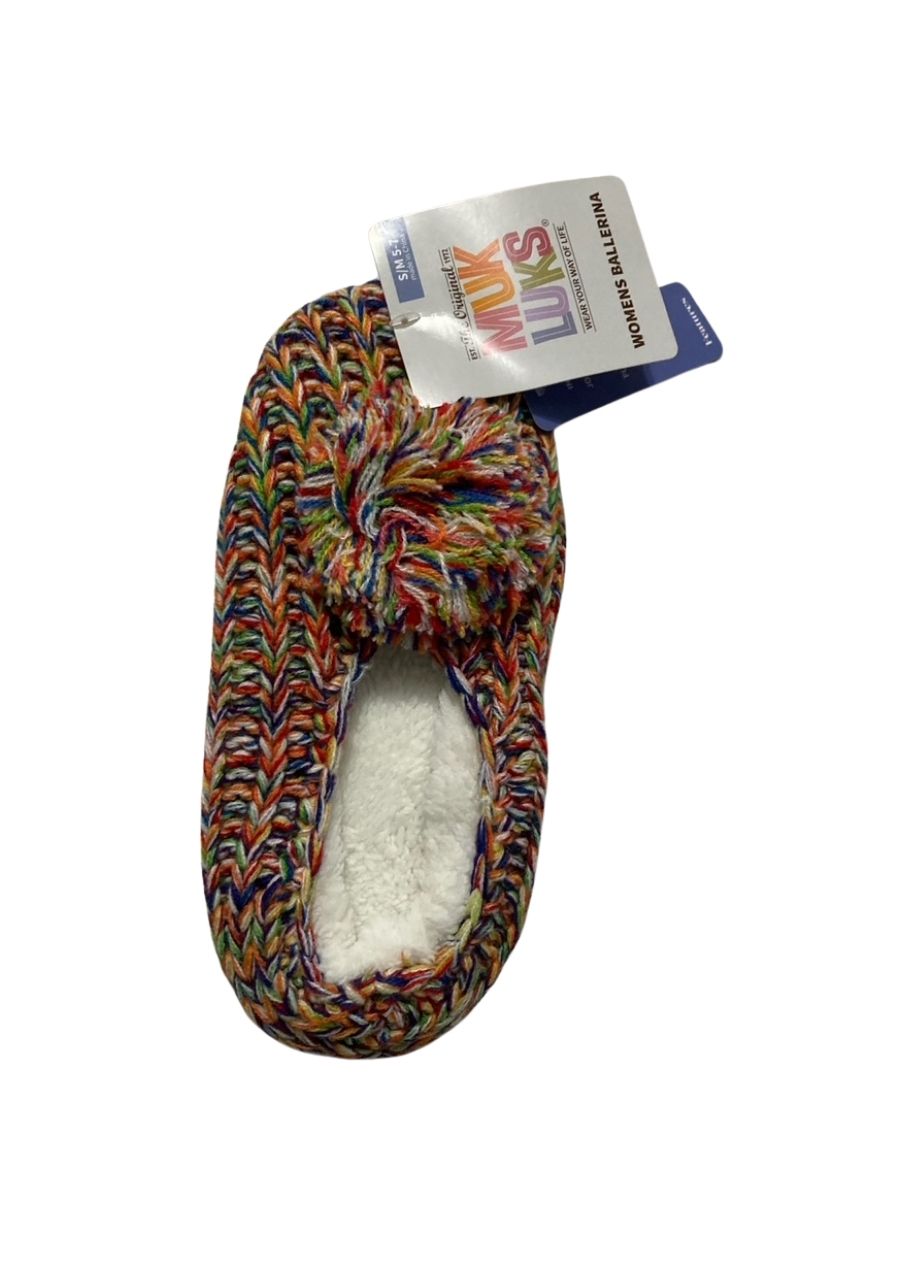 MIUK LUKS Ballerina Slippers RAINBOW S