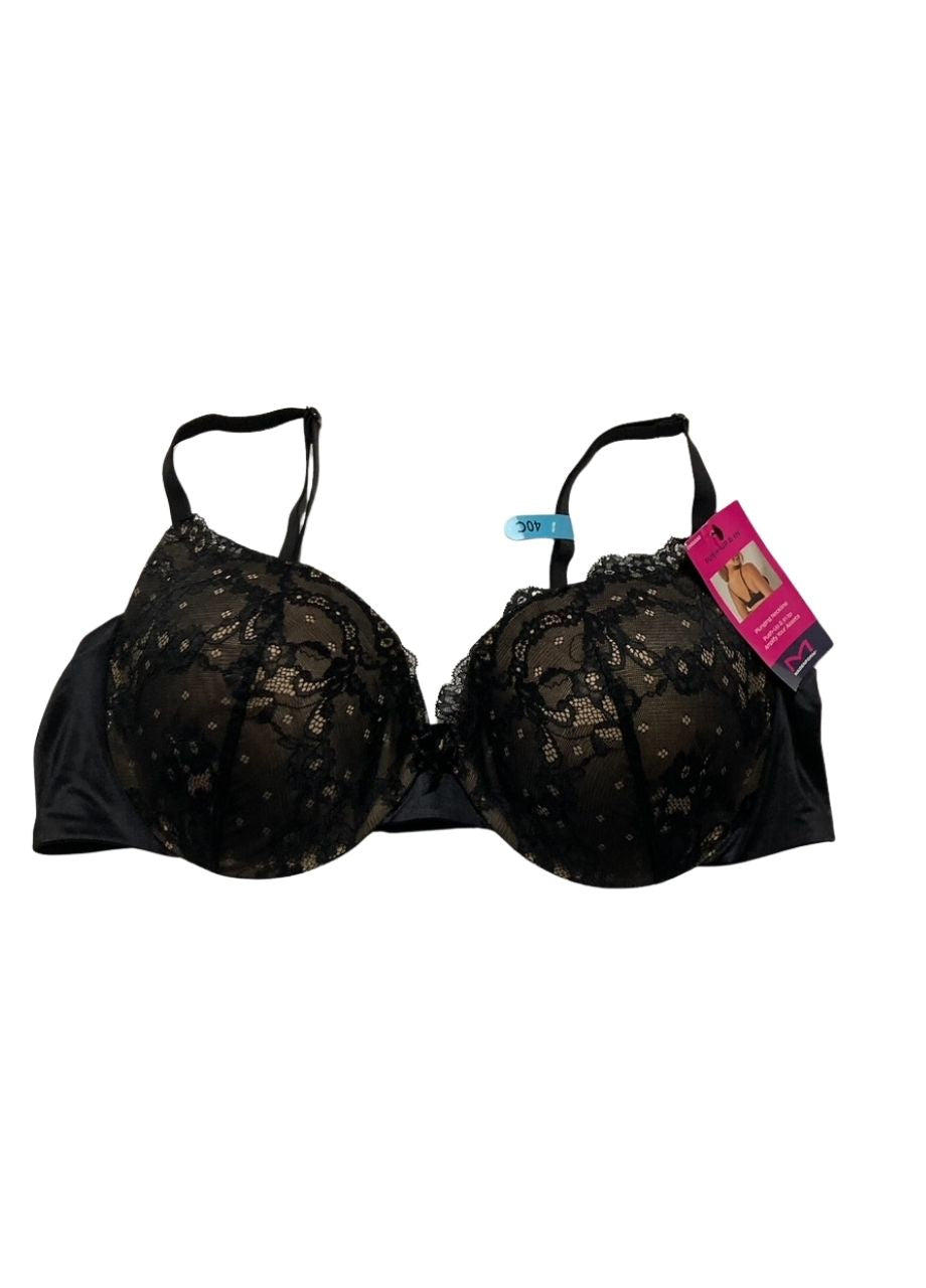MAIDENFORM Love The Lift Lace Demi Push-Up Bras BLACK 40C
