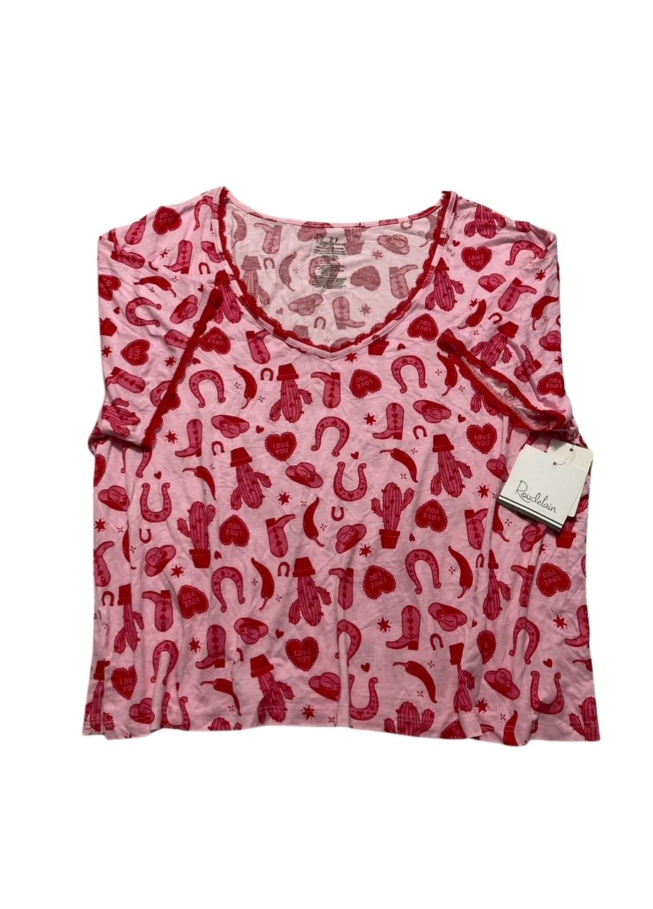 ROUDELAIN Valentine's Fairytale Pajama Top PINK XL