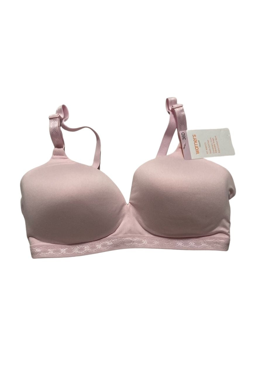 WARNER'S Super Soft Wireless Lightly Lined Comfort Bra PALE PINK 36D