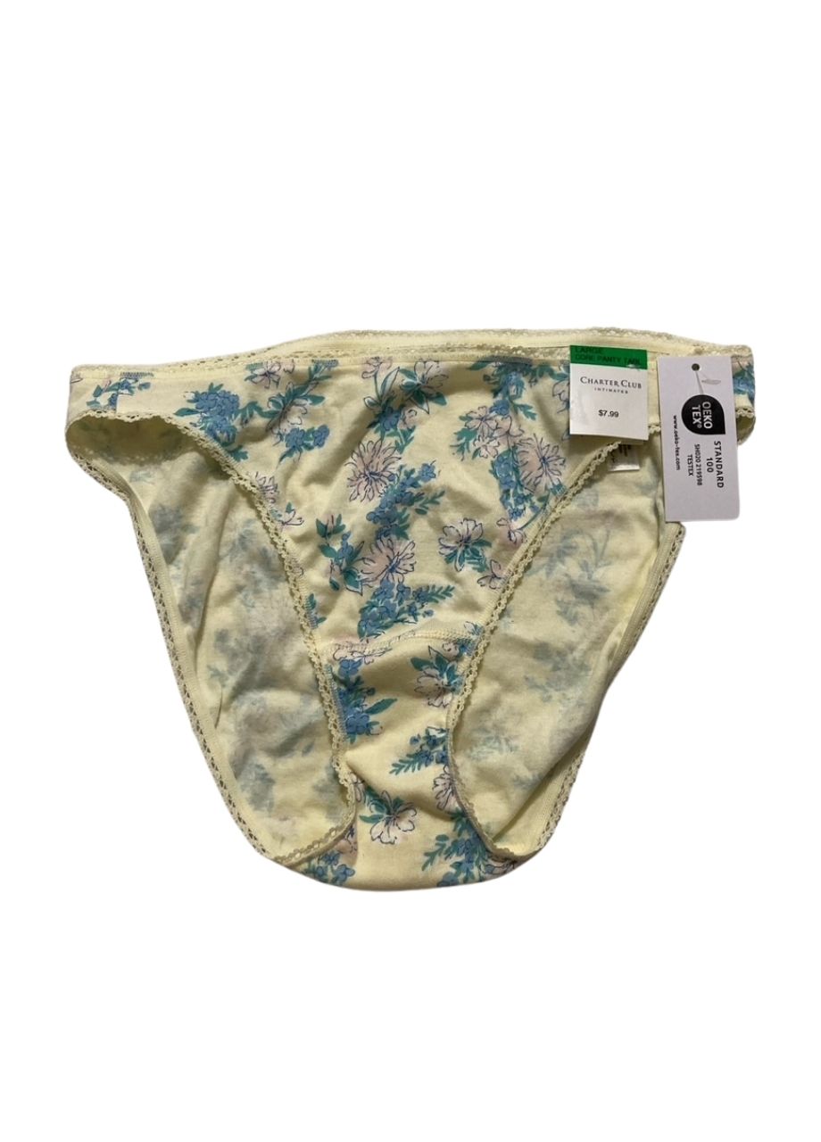 CHARTER CLUB Everyday Cotton Bikini Underwear FLOAATING FAUNA L