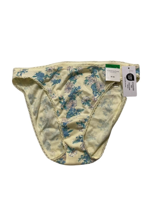 CHARTER CLUB Everyday Cotton Bikini Underwear FLOAATING FAUNA L