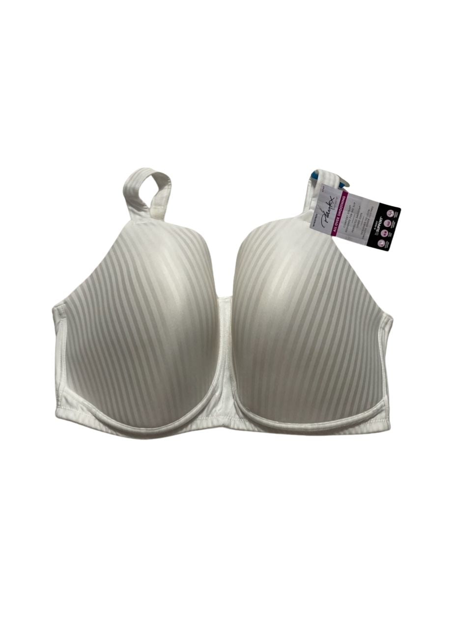 PLAYTEX Secrets Perfectly Smooth Wireless Bra, Full-coverage T-shirt WHITE 38DDD