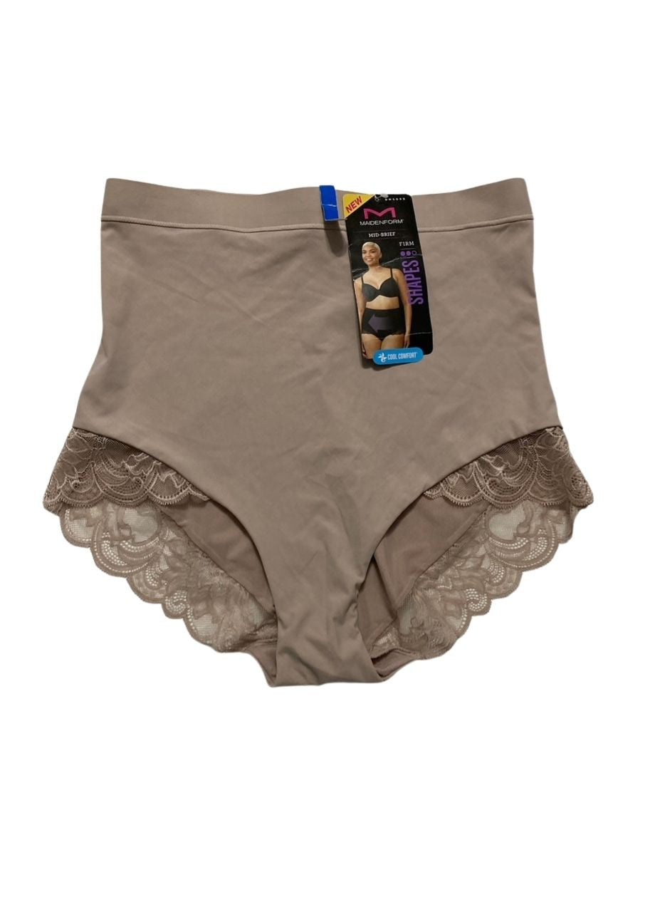 MAIDENFORM Eco Lace Firm Control Shaping Brief EVENING BLUSH XL