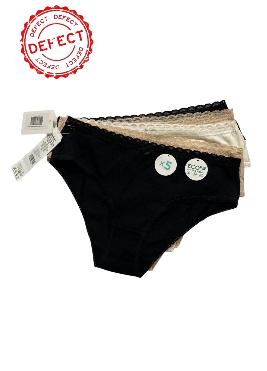 ECO Lace High Rise Knicker ASSORTED S