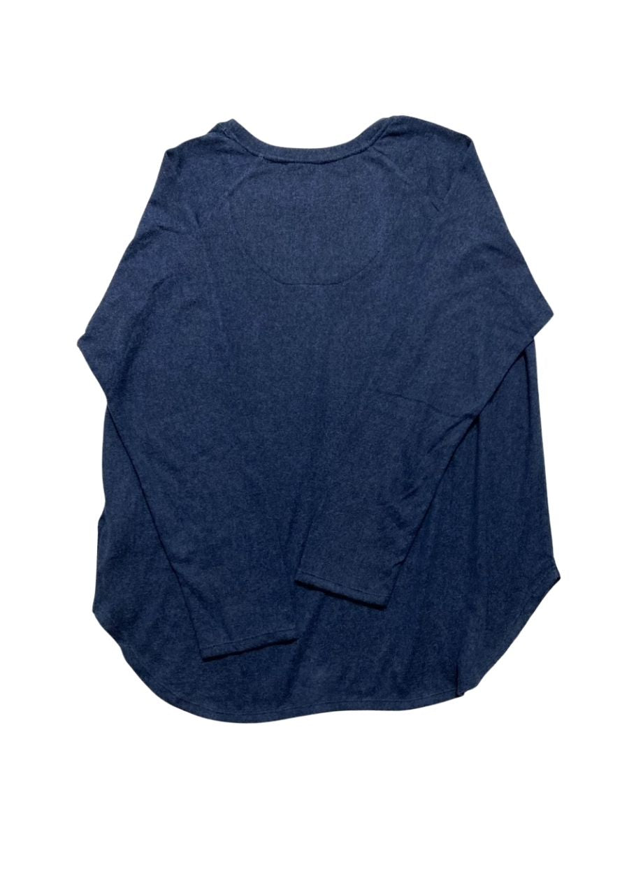 CUDDL DUDS jogger pajama top NAVY L