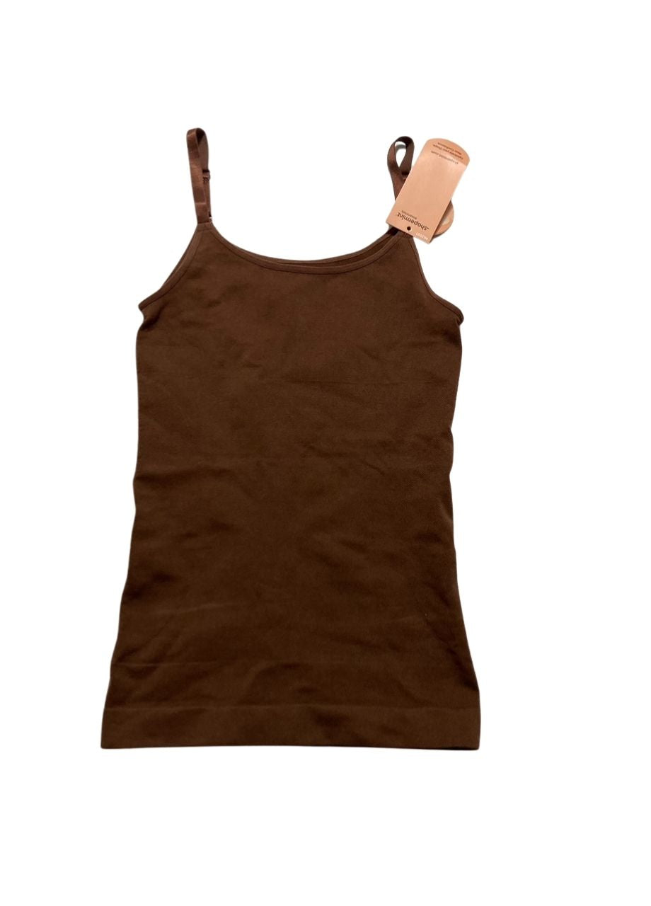 NWD SHAPERMINT Essentials All Day Every Day Scoop Neck Camisole CHOCOLATE M