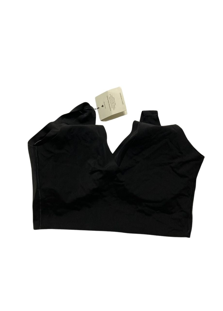 CALVIN KLEIN Invisibles Comfort Seamless Lightly Lined V Neck Bralette BLACK XL