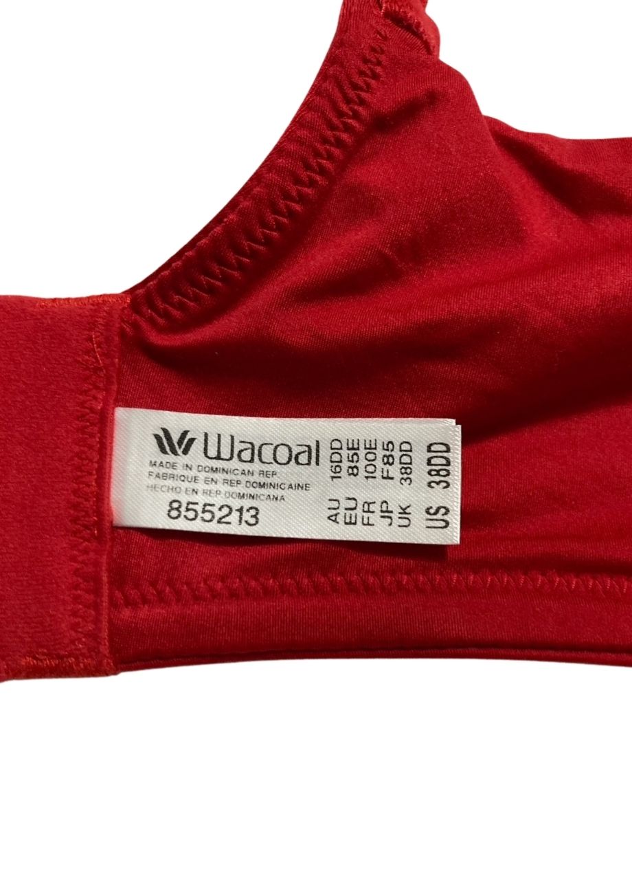 WACOAL Perfect Primer Unlined Full Coverage Underwire Bra RED 38DD