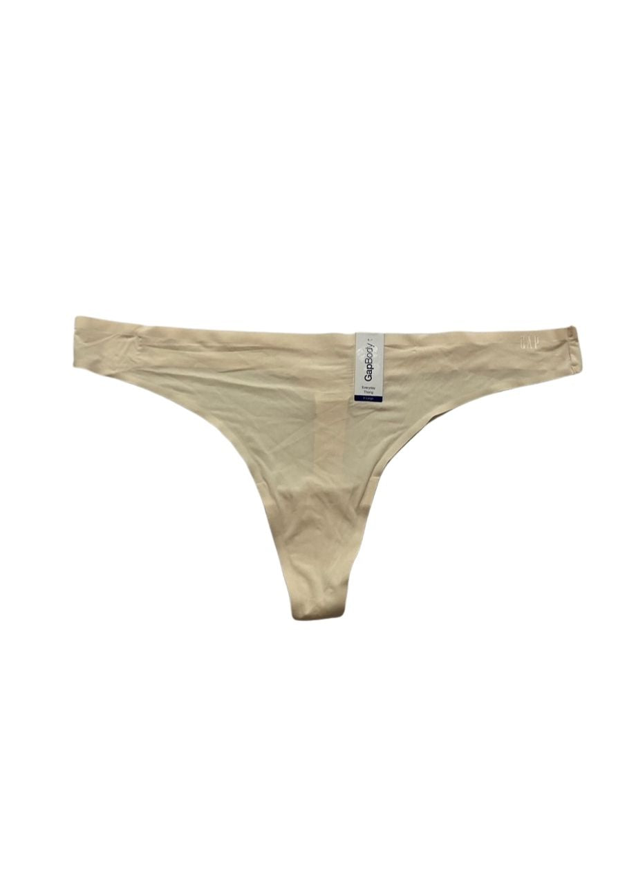 GAPBODY Everyday Essentials Laser Bonded Thong Underwear BEIGE XL