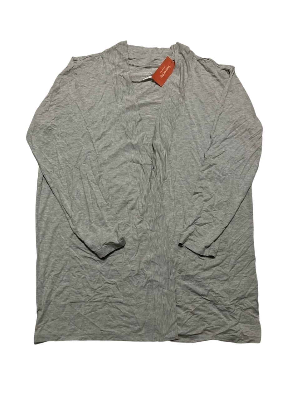STATE OF DAY Intimates Open Jacket Pockets Size GREY L