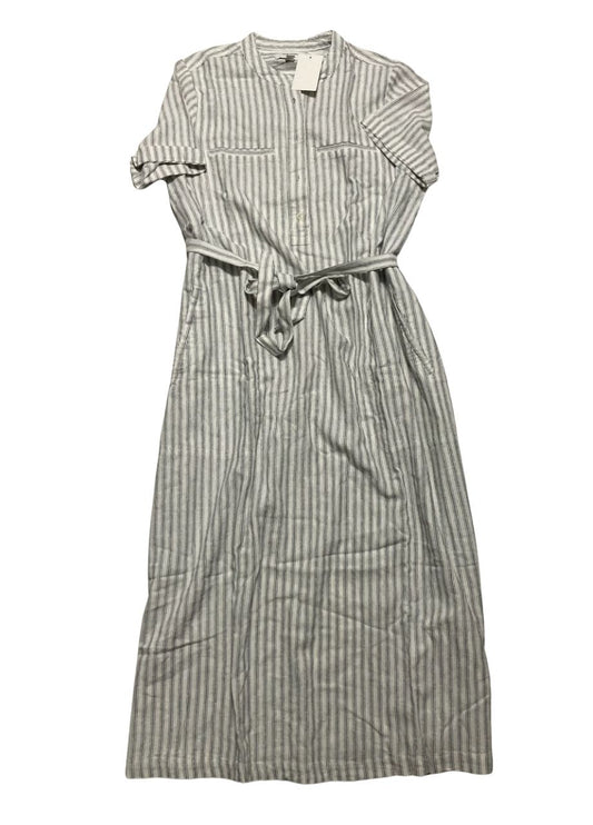 BANANA REPUBLIC Linen-Blend Midi Shirtdress MULTICOLOR M