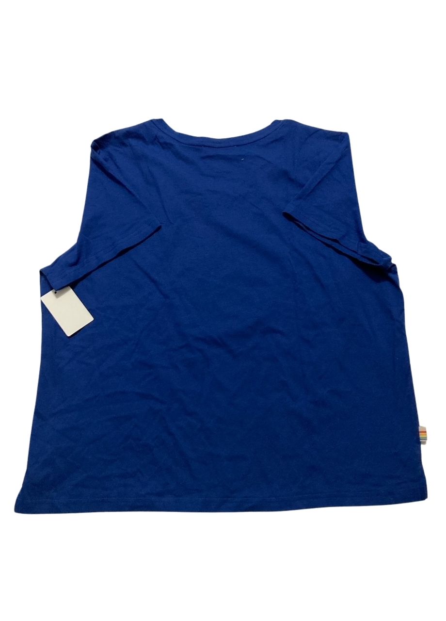 OCEAN PACIFIC Pajama top Happy Time Large BLUE L